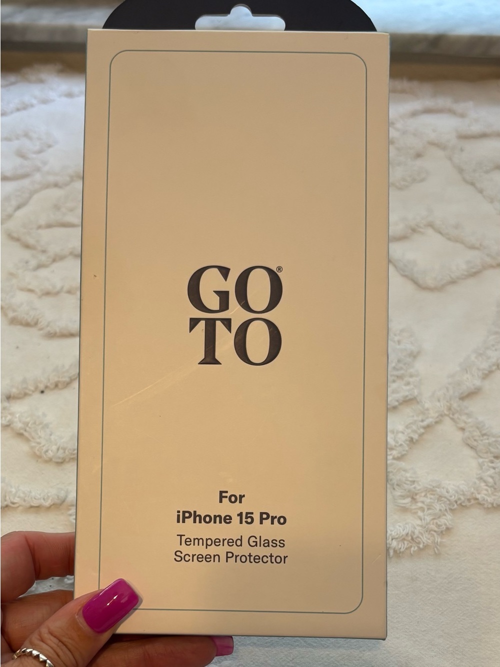 GOTO tempered glass screen protector for iPhone 15 Pro